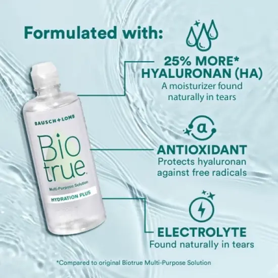 Biotrue Hydration Plus Contact Solution for Hydrating Lens Care - 4 fl oz image {5}