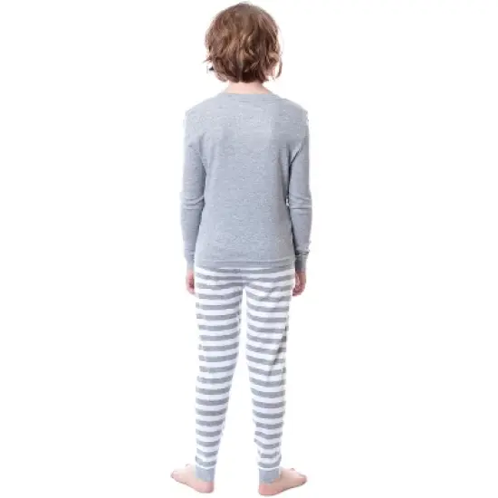 Scooby Doo Boys Scooby Dooby Doo Snug Fit Cotton Kids Pajama Set Grey image {2}