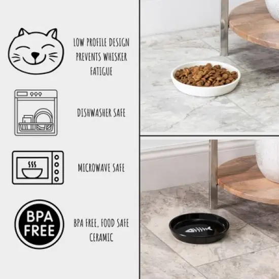 Park Life Designs 2c Oscar Classic Round Cat Bowl - Blue image {4}