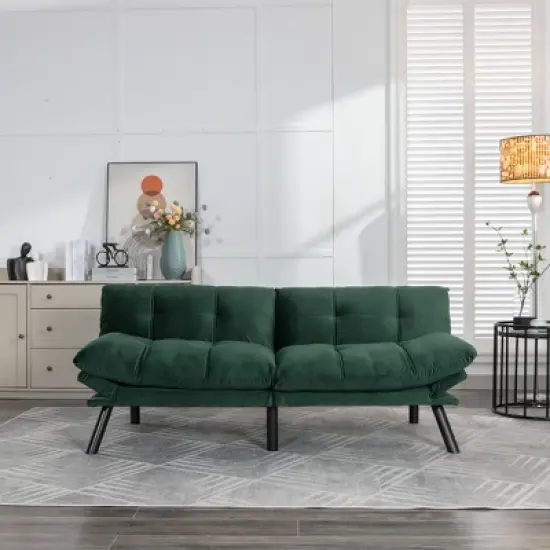 Airsurfer Modern Convertible Sofa Bed &uml;C Folding Sleeper Couch with Pillow-Top Tufted Cushions and Adjustable Backrest for Living Room image {14}