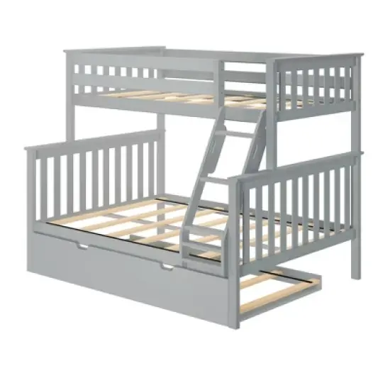 Max & Lily Twin over Full Bunk Bed with Trundle Bed image {2}