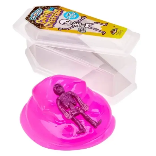 Cra-Z-Slimy Halloween Coffin Pink Creepers: Creativity Set, Includes Slimes & Putties, 5oz Total, 2 Pieces image {2}