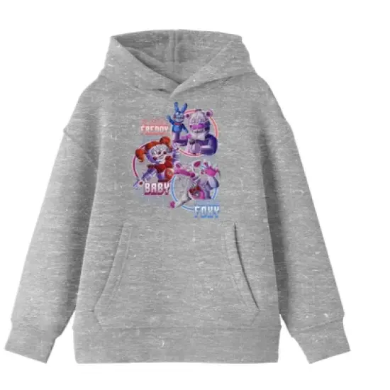Five Nights at Freddy's Funtime Characters Boy's Athletic Heather Sweatshirt image {5}