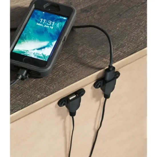 Wynnlow Two Drawer Nightstand Gray - Signature Design by Ashley image {2}