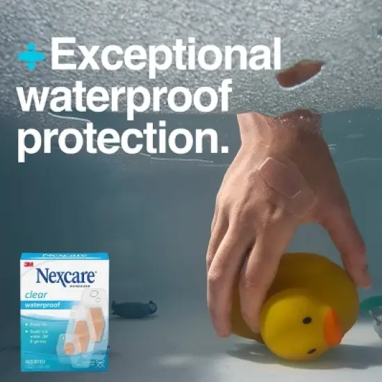 Nexcare Waterproof Bandages - Clear - Assorted Sizes image {9}