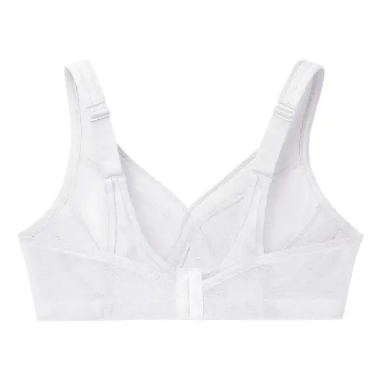 Glamorise Womens MagicLift Seamless Sports Wirefree Bra 1006 White image {4}