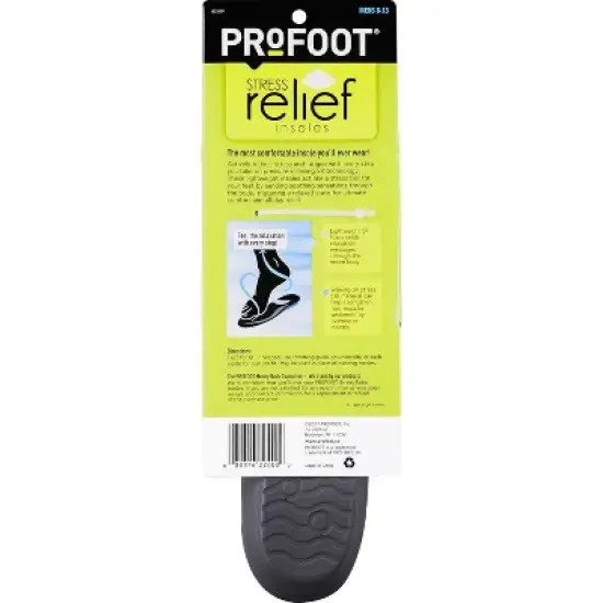ProFoot - Stress Relief Insoles, Men (Size 8-13), 1 Pair image {1}