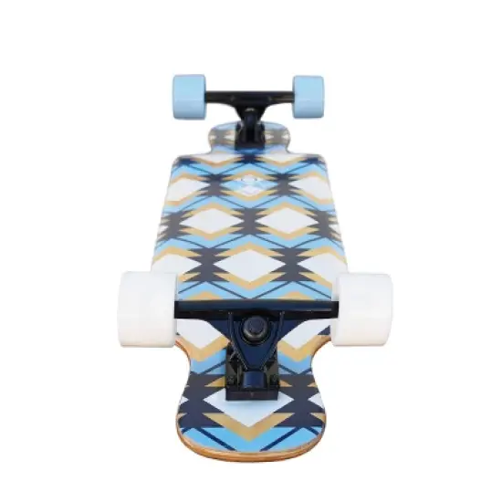 Sola Sports 38.75" Bamboo Premium Graphic Design Complete Longboard Skateboard - Geometry image {6}