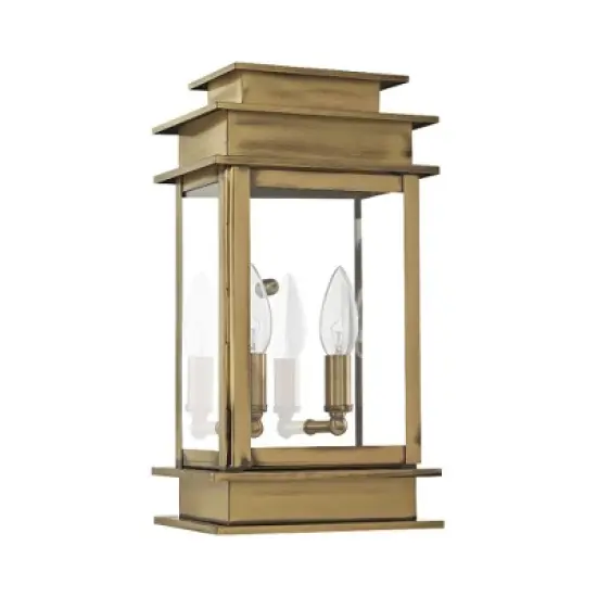 Livex Lighting Princeton 2 - Light Wall Light in  Antique Brass image {2}