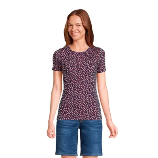 Lands' End Women's Tall All Cotton Short Sleeve Crewneck T-shirt image {11}