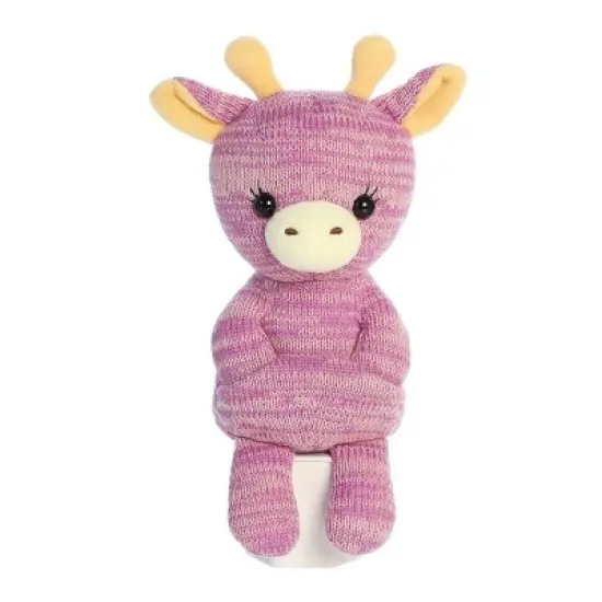 Aurora Medium Giraffe Cozyroos Snuggly Stuffed Animal Purple 10" image {5}