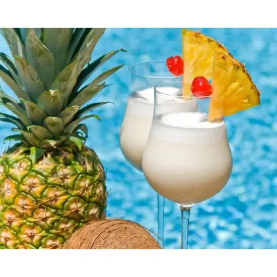 Crafted Cocktails Pina Colada Mix: 2 Pack: 80 Calories Per Serving, Premium Coconut Cream, Pineapple Juice and Organic Agave&nbsp; 8 Cocktails Per Bottle image {5}