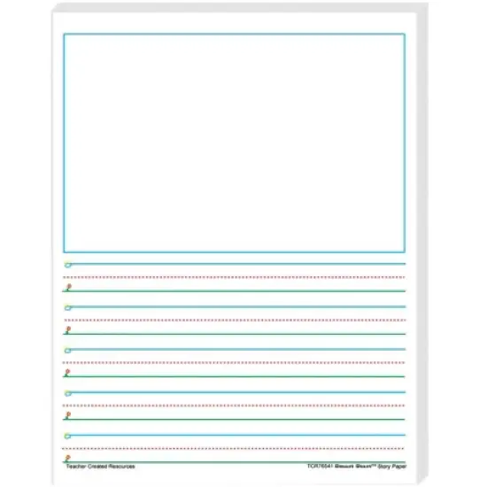 Teacher Created Resources&reg; Smart Start 1-2 Story Paper: 100 Sheets image {1}