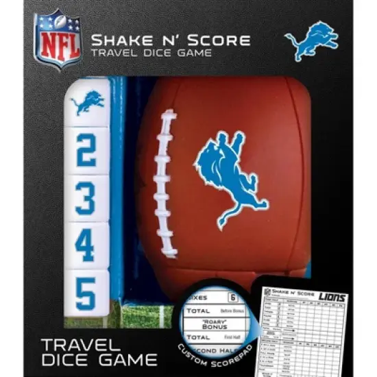 MasterPieces Officially Licsenced NFL Detroit Lions Shake N' Score Dice Game for Age 6 and Up image {1}