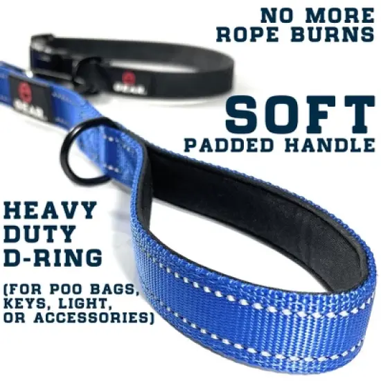 Locking Carabiner Nylon Dog Leash &ndash; 1 or 2 Handle &ndash; Enthusiast Gear image {11}