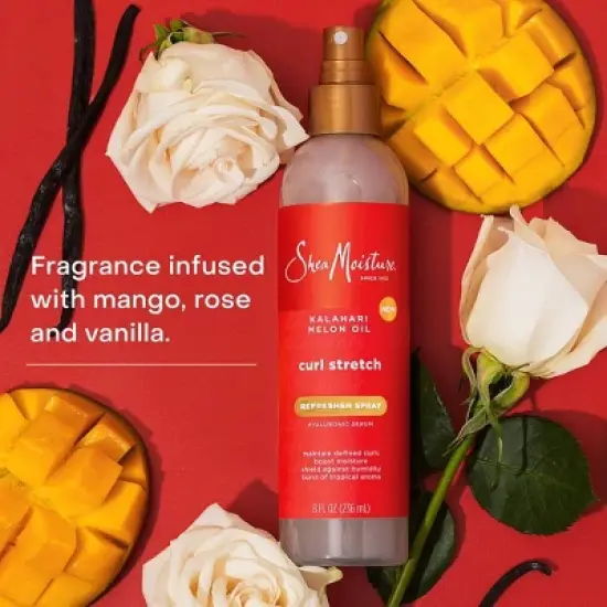 SheaMoisture Curl Stretch Refresher Spray Kalahari Melon Oil & Marula Oil Infused with Hyaluronic Serum for Type 4 Hair - 8 fl oz image {5}