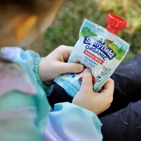 Stonyfield Organic Whole Milk Kids' Yogurt - 4ct/3.5oz Pouches image {8}