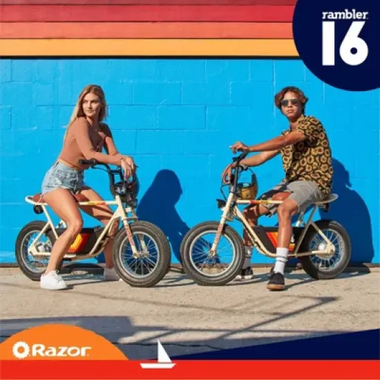 Razor Rambler Step Over Electric Scooter - Beige image {8}