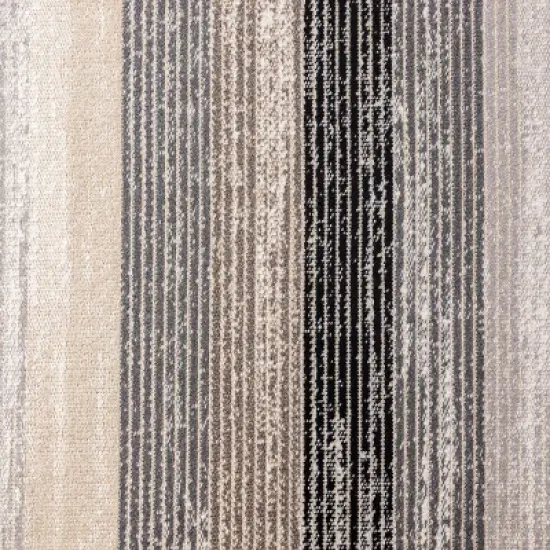 7'9" x 10'2" New York Patio Sofia Estelle Indoor/Outdoor Rug Gray/Mustard - Nicole Miller image {2}