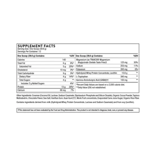 THORNE RecoveryPro - Whey Protein Muscle Recovery Supplement* - NSF Certified for Sport - Chocolate - 12 servings - 16.7 Oz image {1}