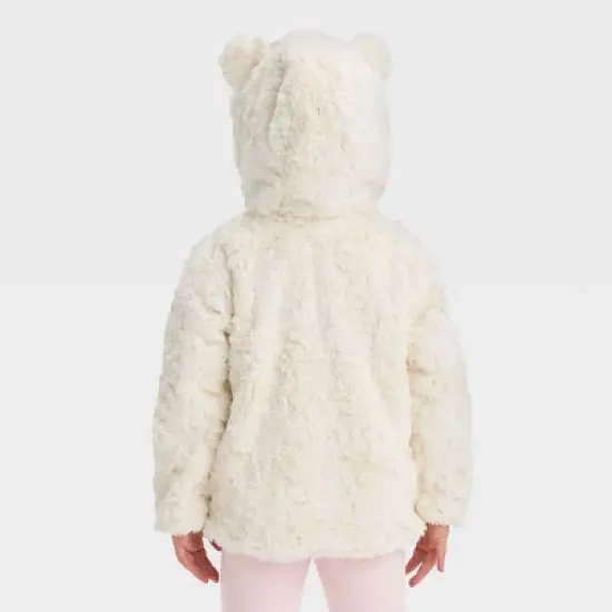 Toddler Faux Fur Bear Jacket - Cat & Jack&trade; Off-White image {1}
