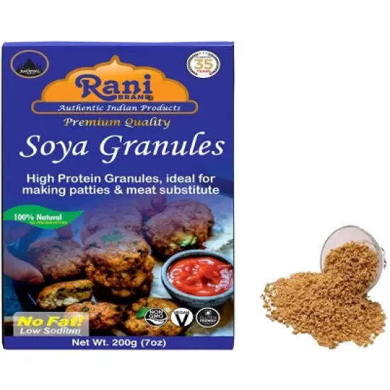 Soya Granules (High Protein) - 7oz (200g) - Rani Brand Authentic Indian Products image {5}