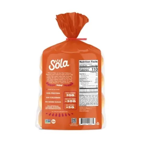 Sola Original Plain Bagel - 12oz image {5}
