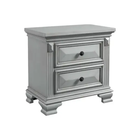 Trent 2 Drawer Nightstand Gray - Picket House Furnishings image {1}