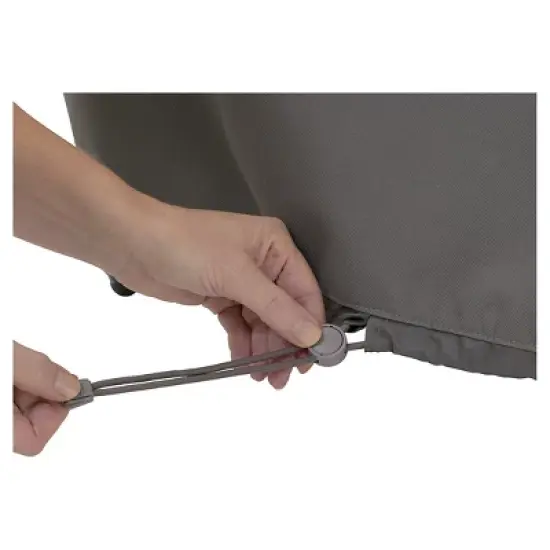 Classic Accessories Dark Taupe Ravenna Small Round Patio Table and 4 Standard Chairs Cover image {4}