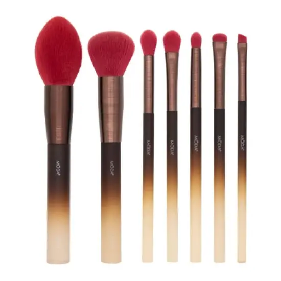 MODA Brush Earthy Elegance Face Makeup Brush Set- 7pc image {7}