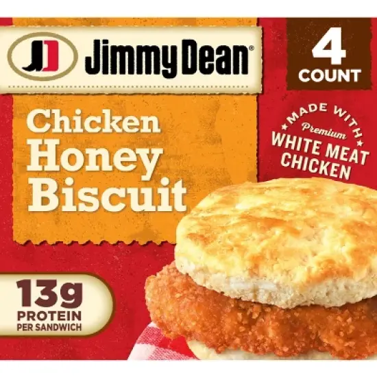 Jimmy Dean Frozen Crispy Chicken Honey Biscuit - 4ct/16oz image {7}