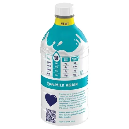 DairyPure Milk 50 Skim Vanilla Milk - 48 fl oz image {2}