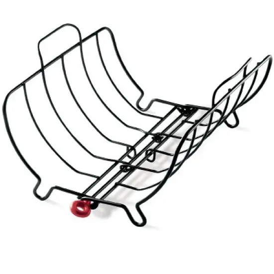 Cuisipro Roast & Serve Non-Stick Turkey and Poultry Roasting Rack, Black image {5}