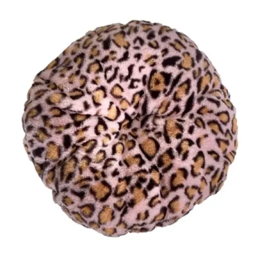 Precious Tails Leopard Princess Cat and Dog Bed - Pink image {1}