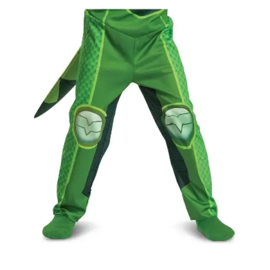 Toddler PJ Masks Gekko Classic Halloween Costume Jumpsuit with Headpiece 4-6 image {6}