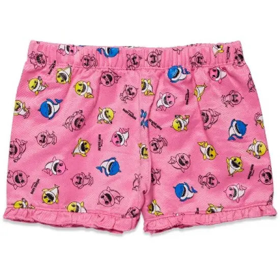 Pinkfong Baby Shark Toddler Girls French Terry Graphic T-Shirt & Shorts Set Pink/White  image {2}