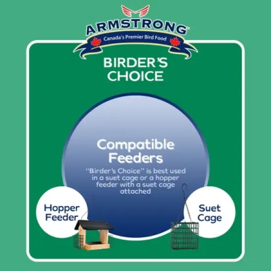 Armstrong Wild Bird Food Birder's Choice Suet Cake, 11.3oz (Pack of 12) image {5}