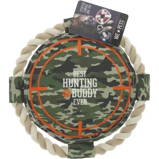 Pavilion Gift Company - Hunting Buddy - 10" x 10" Canvas Dog Toy on Rope - Pet Toy image {6}