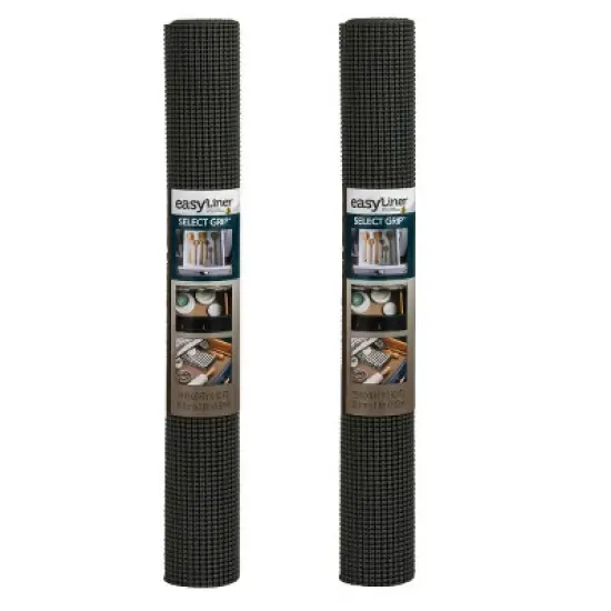 Duck EasyLiner Select Grip Non-Adhesive Shelf and Drawer Liner, Dark Gray image {8}