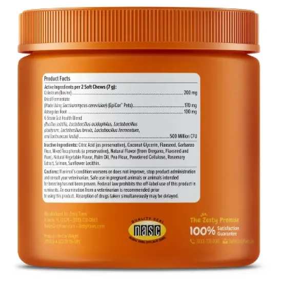 Zesty Paws Allergy Immune Soft Chews for Dogs - Salmon Flavor - 90ct image {5}