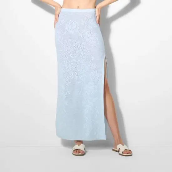 Women's Rose Pointelle Sweater Maxi Skirt - Wild Fable&trade; image {1}