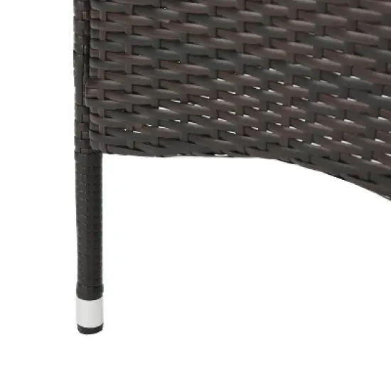 Dexmalle Outdoor Multibrown PE Wicker  Chairs (Set of 2) image {10}