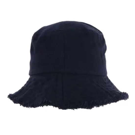 David & Young Women's Distressed Bucket Hat with Frayed Edges image {2}