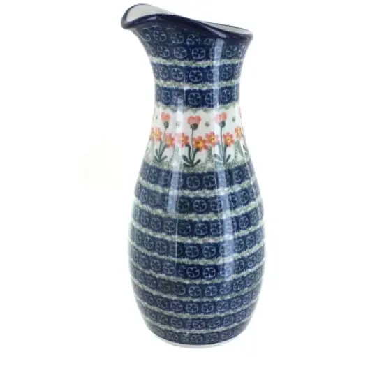 Blue Rose Polish Pottery D18 Ceramika Artystyczna Water Carafe image {9}