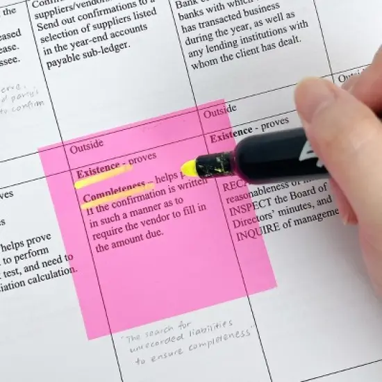 Wrapables Transparent Sticky Notes, Waterproof Self-Adhesive Memos for Home, School, Office (Set of 5), Multicolor image {7}