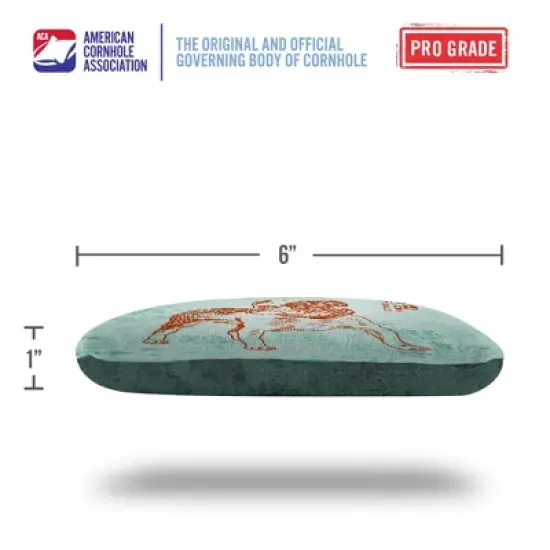 Go Fetch Synergy Pro Teal Cornhole Bags (Set of 4) image {3}