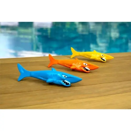 Poolmaster Shark Diving Toy Swimming Pool Game for Underwater Play - 3pk image {1}