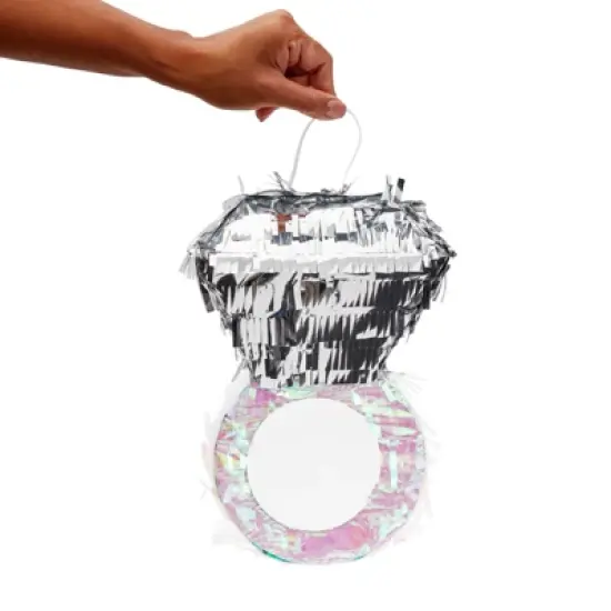 Juvale Diamond Ring Pinata for Bridal Shower Centerpieces, Engagement Decorations, Bachelorette Party Supplies, 7.2 x 7.1 x 11.0 In image {2}
