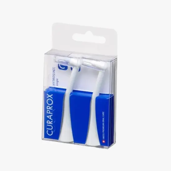 Curaprox Hydrosonic Single Duo Brush Heads, 2-Pack for Precision Cleaning Around Braces and Implants image {7}