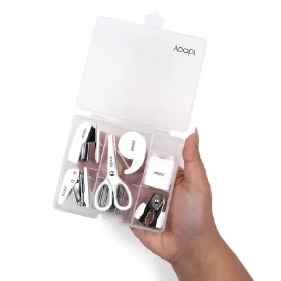 Yoobi Evolve 8pc Mini Supply Kit White image {6}